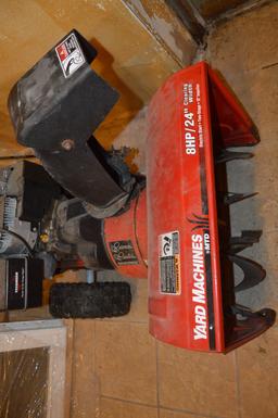 YARD MACHINE 8 HP/ 24" SNOW BLOWER