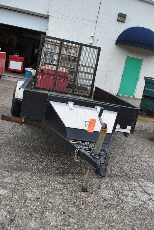 2013 8' SINGLE AXLE UTILITY TRAILER, MODEL SST58,