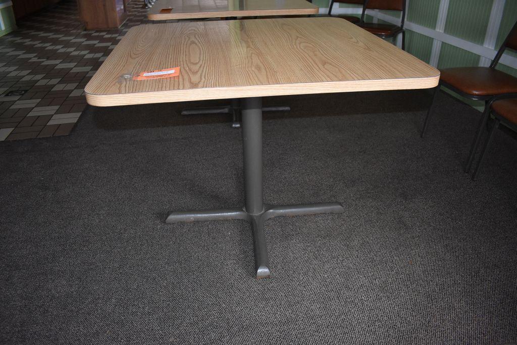 FOUR TOP TABLE, 36" x 36" FORMICA TOP,