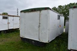 16' ENCLOSED JOB SITE TRAILER, SINGLE AXLE