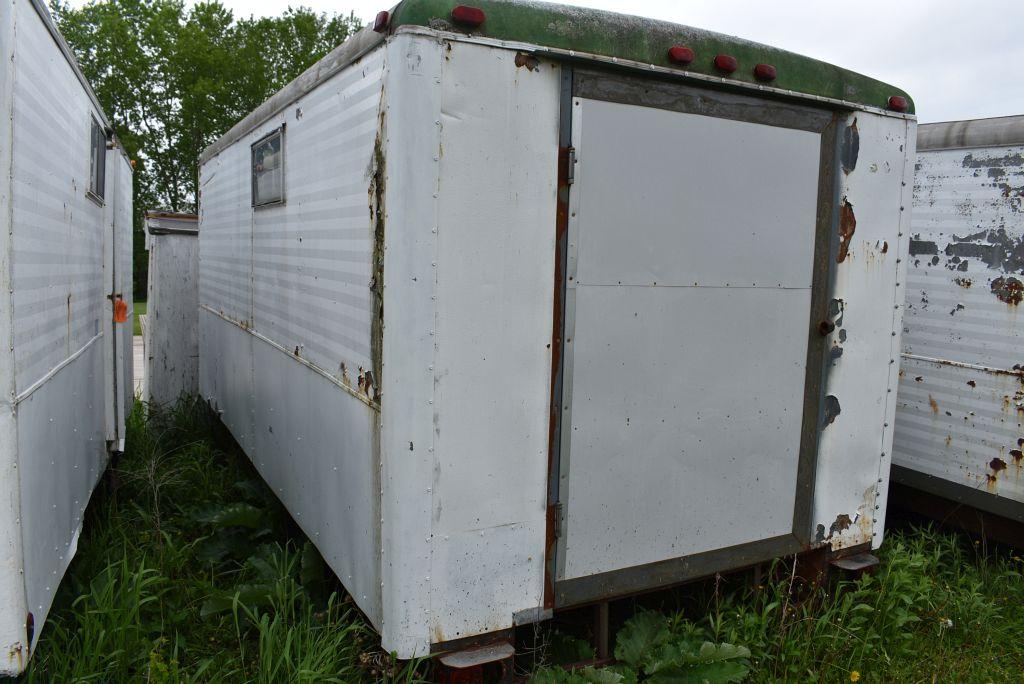 16' ENCLOSED JOB SITE TRAILER, SINGLE AXLE