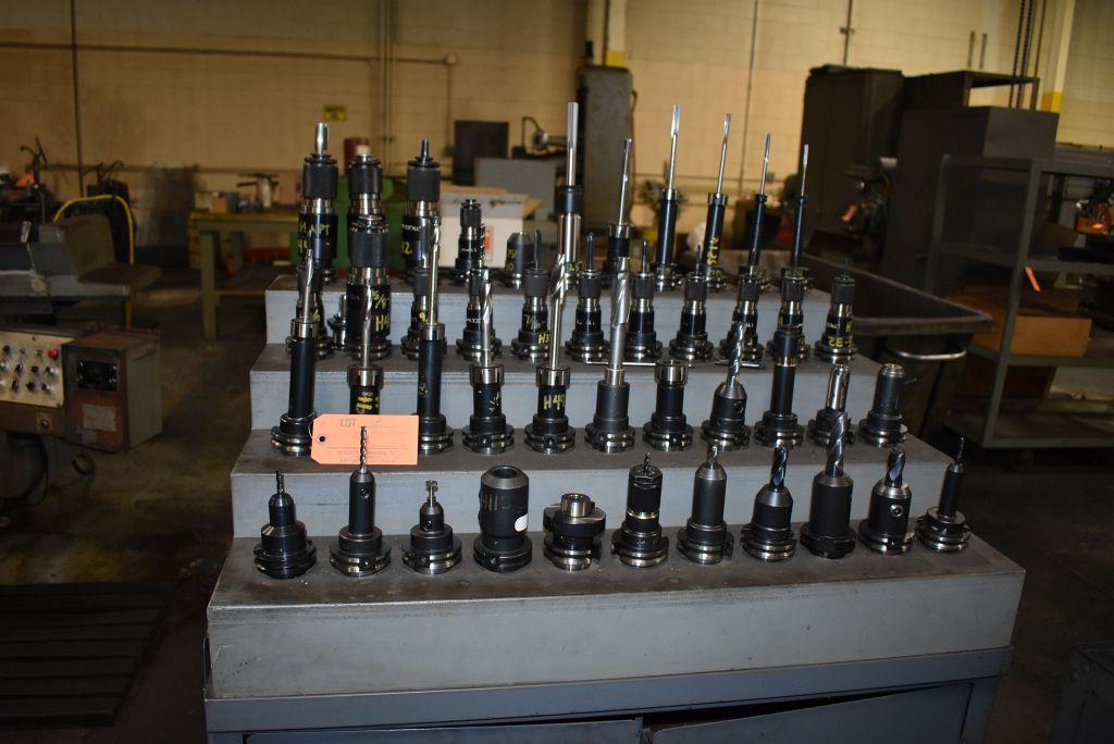 #40 TAPER TOOLING SET UP FOR TOYODA WITH STORAGE CABINET