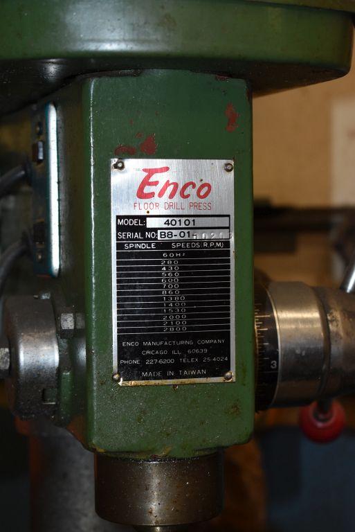 ENCO SINGLE SPINDLE DRILL PRESS, MODEL 40101,