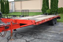 20' BEAVER TAIL TRAILER, 21,000 LB. CAPACITY,