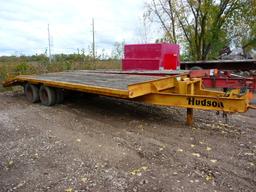 (1994) HUDSON 18' TANDEM AXLE TRAILER, 5' BEAVER TAIL,