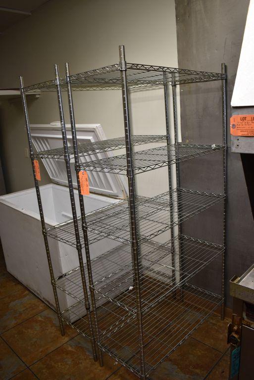 FREEZER RACK, 36"W X 16"D X 71"H, METAL CONSTRUCTION