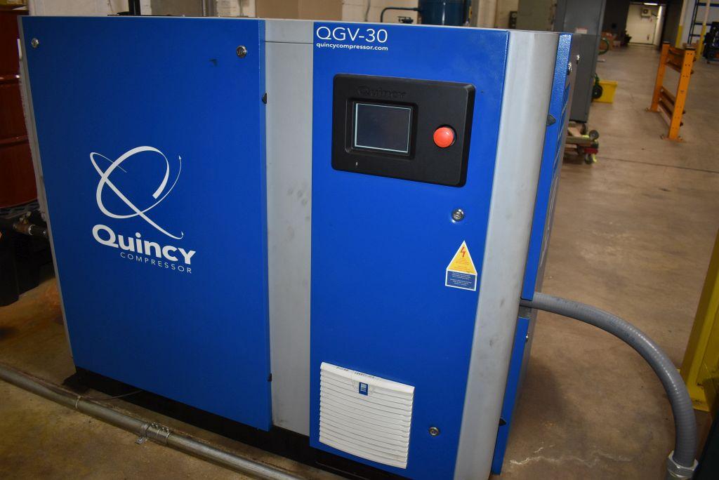 QUINCY AIR COMPRESSOR, MODEL QGV-30,