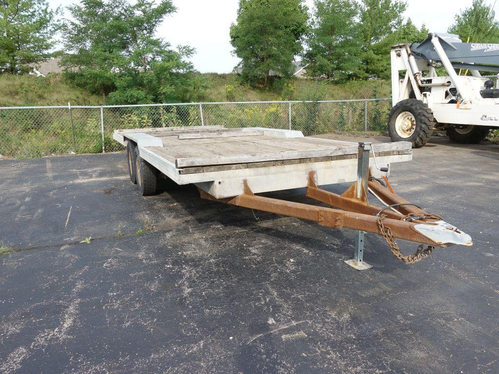 CUSTOM MADE 20' TANDEM AXLE TRAILER, GALVANIZED FRAME,