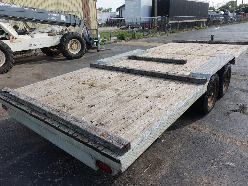 CUSTOM MADE 20' TANDEM AXLE TRAILER, GALVANIZED FRAME,