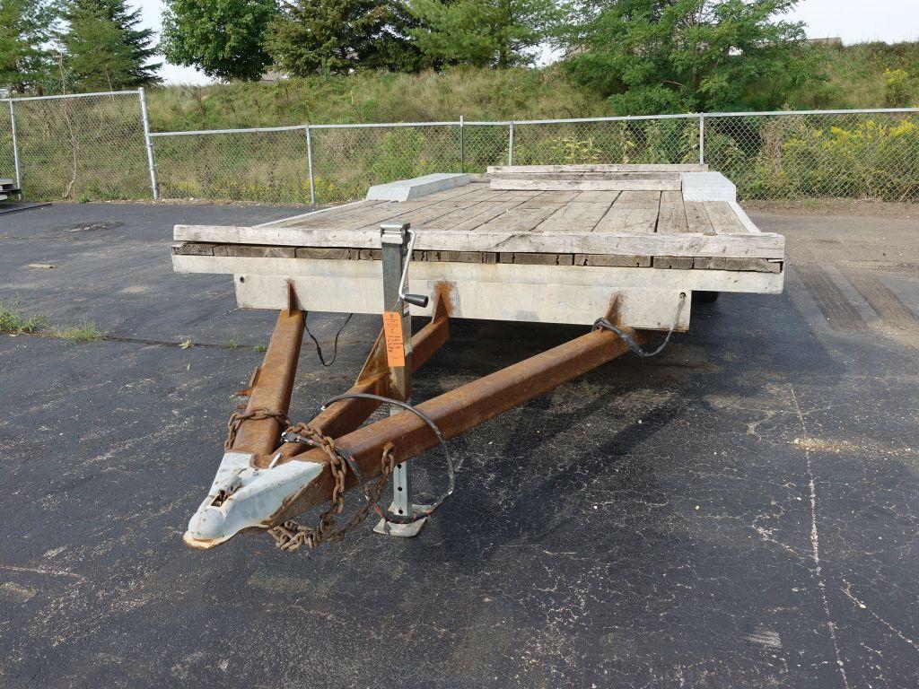 CUSTOM MADE 20' TANDEM AXLE TRAILER, GALVANIZED FRAME,