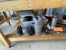 ALL ITEMS ON THIS SHELF, MISC JET HELICOPTER PARTS