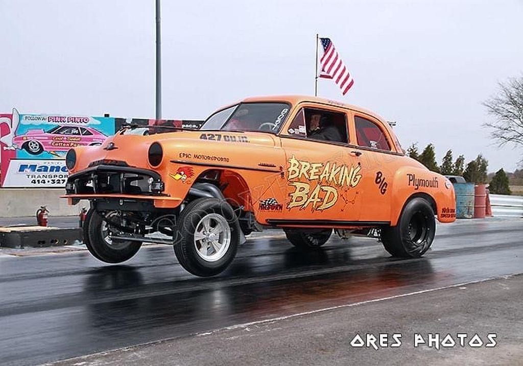 (1951) PLYMOUTH CAMBRIDGE DRAG CAR,