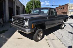 1976 CHEVROLET 4x4 PICKUP TRUCK, MODEL SCOTTSDALE K10,