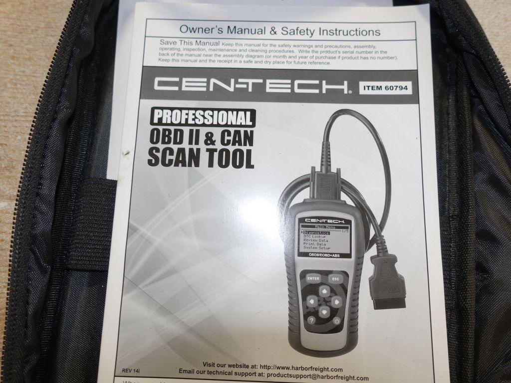 CEN-TECH PROFESSIONAL OBDII AND CAN SCAN TOOL,