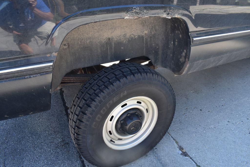 1996 DODGE 4x4 PLOW TRUCK, MODEL RAM 2500 LARAMIE SLT,