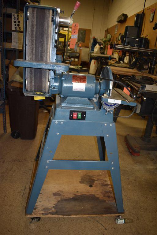 ENCO BELT/DISC COMBO GRINDER, MODEL 163-4700,