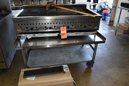 VULCAN 8 BURNER GRILL, 27"D x 47"W x 12 3/4"H,