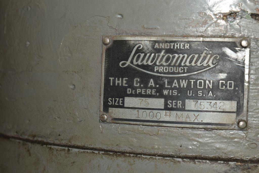 LAWTON "C" FRAME HYDRAULIC PRESS, MODEL 75 TON,