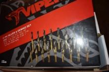 VIPER 17 PIECE SILVER AND DEMING DRILL SET,