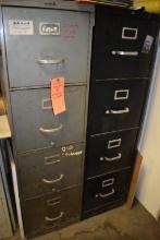 (2) FOUR DRAWER FILE CABINETS