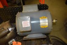 BALDOR 1.5 H.P., SINGLE PHASE ELECTRIC MOTOR, AND