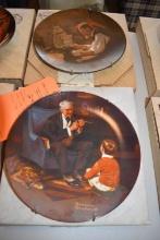 (2) NORMAN ROCKWELL COLLECTOR PLATES, 1980