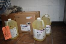 (2) CASES OF HAND SOAP, DISPENSER AND (4) GALLONS OF