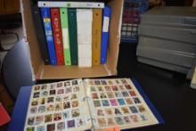 THOUSANDS OF FOREIGN STAMPS - (10) BINDERS; HAITI,