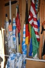 LOT OF MISC. FLAG COLLECTION, APPROX. 15 COUNT,