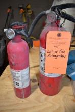 LOT OF FIRE EXTINGUISHERS