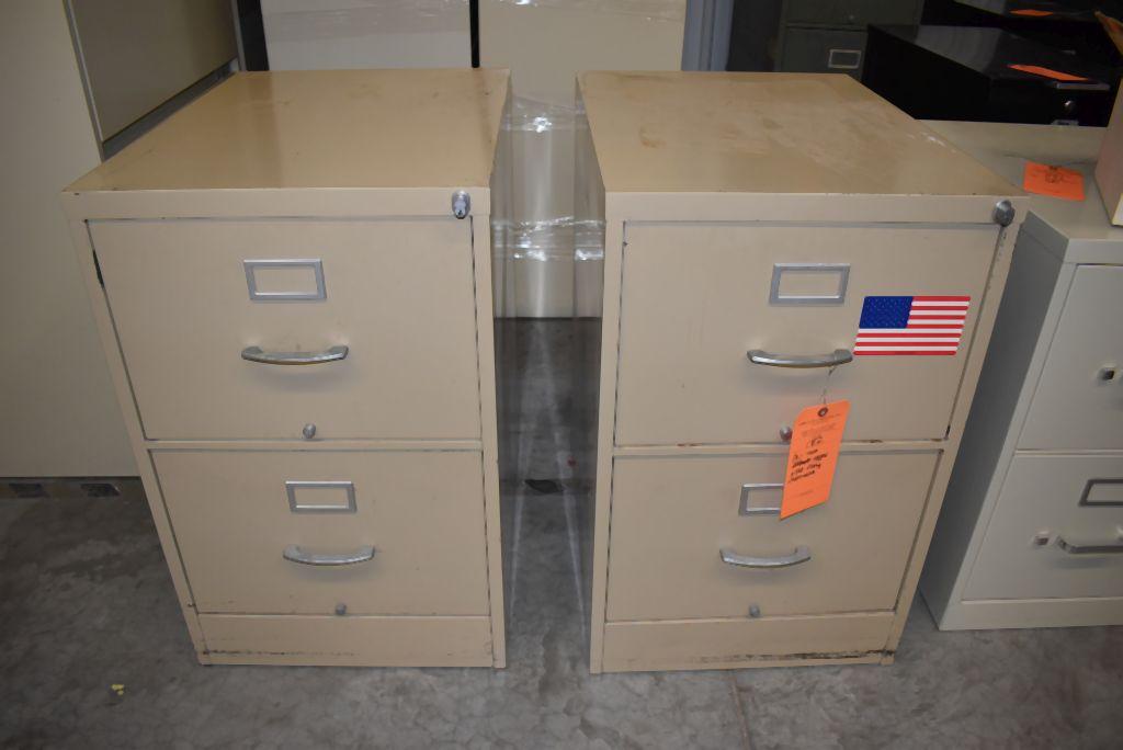 (2) TWO DRAWER LEGAL SIZE FILING CABINETS