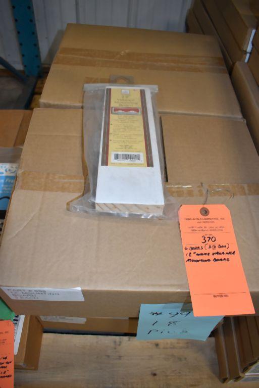 (6) BOXES OF 12" WHITE VALANCE MOUNTING BOARDS