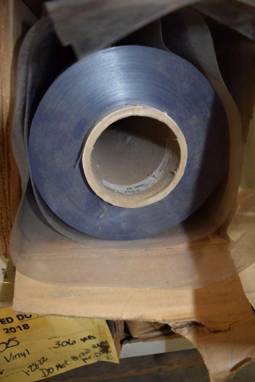 (3) ROLLS OF CLEAR VINYL, PART #500005, EST. 918 YARDS