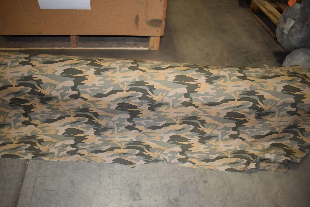 BOLT WITH APPROX. 200 YARDS OF CAMO FABRIC,