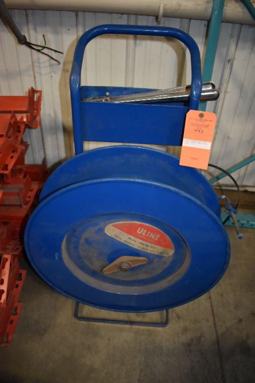 U-LINE BANDING CART WITH 7/16" PLASTIC BANDING AND TOOLS