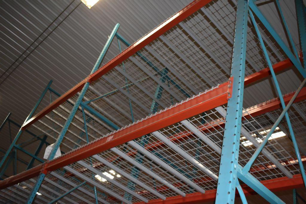 (7) SECTIONS OF PALLET RACKING, 4'D x 8' CROSSBEAMS