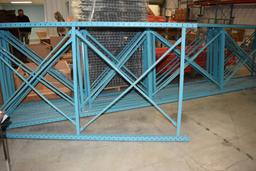 DISASSEMBLED PALLET RACK; (8) 14' & 18' UPRIGHTS, (42)