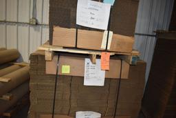 (3) PALLETS OF NEW CARDBOARD BOXES, VARIOUS SIZES,