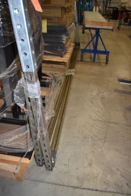 (2) METAL CHANNELS WITH UPRIGHT ENDS, 10'L