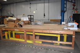 EXTRA LARGE LAYOUT TABLE, 20'L x 8'D x 34"H,
