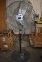 TPI 27" ADJUSTABLE METAL PEDESTAL SHOP FAN