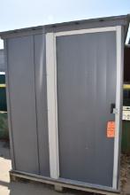 METAL STORAGE SHED, NO CONTENTS, 70"H x 54"W x 43"D