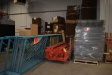 DISASSEMBLED PALLET RACKING; (8) 18' UPRIGHTS, (42)