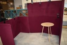 TRADE SHOW DISPLAY BOOTH WITH APPROX. 15' OF WALLS,