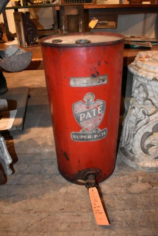 PATE SUPER PATE OIL DRUM WITH SPIGOT