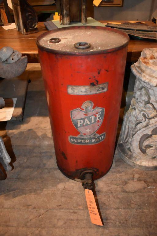 PATE SUPER PATE OIL DRUM WITH SPIGOT