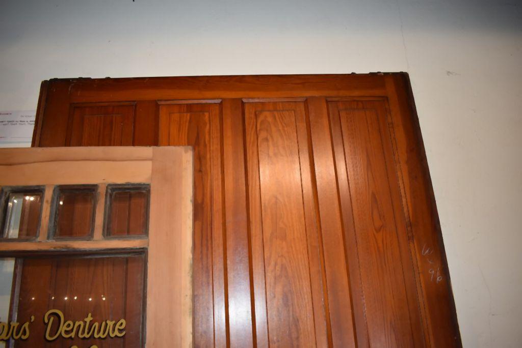TEN PANEL PINE DOUBLE WIDE DOOR, 60" x 96"