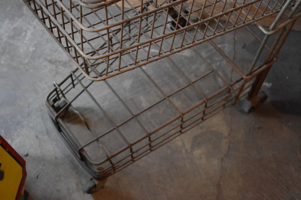 VINTAGE ART DECO SHOPPING CART