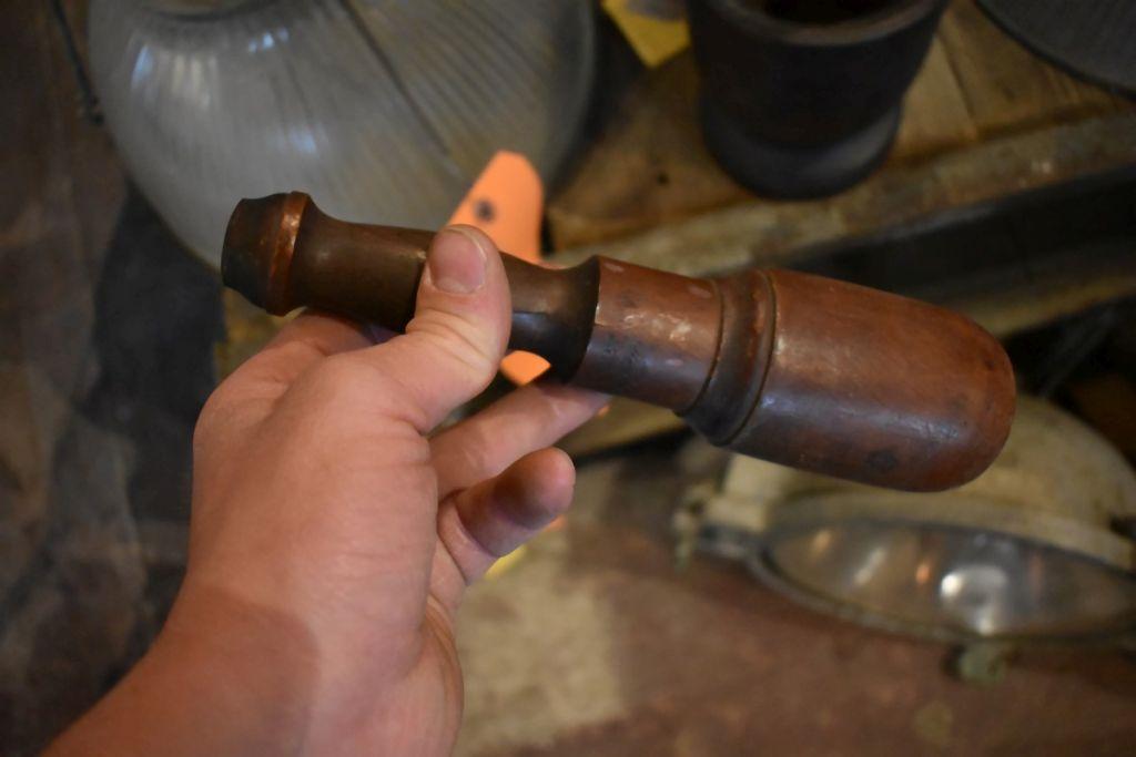 WOOD MORTAR & PESTLE