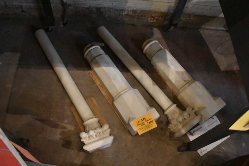 4 PIECES MARBLE COLUMNS